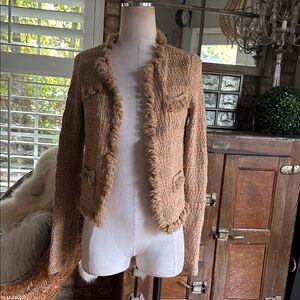 LILLY PULITZER METALLIC CARDIGAN SMALL